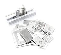 Kueohse Lot de 47 pochoirs BGA pour console de jeu avec chauffage direct BGA et kit de reball BGA pour processeur CPU 360 CXD2949CGB