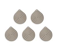 Kueohse Lot de 5 chauffe-assiettes en silicone pour micro-ondes, tapis chauffants antidérapants pour four, cuisson dans des poêles chaudes