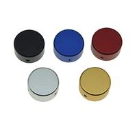 Kueohse Lot de 5 embouts en métal pour pédale d'effet de guitare - Capuchon de protection en aluminium avec couleur aléatoire