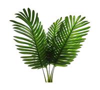 Kueohse Lot de 5 feuilles de palmier artificielles - Feuilles de tortue tropicales - Feuilles d'imitation - Plantes artificielles