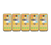 Kueohse Lot de 5 interrupteurs sans pour éclairage de ventilateur de plafond E27, télécommande à 3 niveaux, télécommande de minuterie 1-4 h