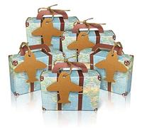 Kueohse Lot de 50 boîtes cadeaux de mariage pour thème de voyage, mariage, , fête nuptiale
