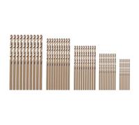 Kueohse Lot de 50 forets Drill Force M35 Cobalt - de forets Hss-Co 1-3 mm - Pour percer sur acier martelé, fonte et acier inoxydable