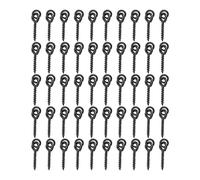 Kueohse Lot de 50 vis à bouillettes pour pêche à la carpe avec anneau fixe - Accessoires de pêche à la carpe