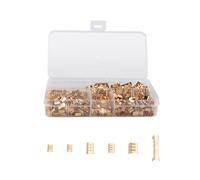 Kueohse Lot de 500 bornes à sertir en forme de U en cuivre - Assortiment de câbles non isolés - Connecteur de butt électrique - 454TABC