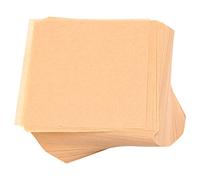 Kueohse Lot de 500 feuilles en papier parchemin non blanchi, papier prédécoupé, anti-adhésif, parfait pour envelopper