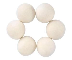 Kueohse Lot de 6 boules de séchage - Naturelles de qualité supérieure - Fabriquées à partir de feuilles de sèche-linge - Éliminateur de peluches - , facile à utiliser - 7 cm