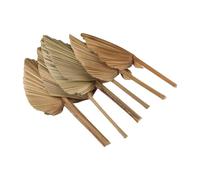 Kueohse Lot de 6 feuilles de palmier séchées naturelles séchées - Grande de palmier pour décoration de mariage bohème, décoration de feuilles de palmier tropicales, taille S
