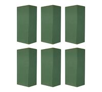 Kueohse Lot de 6 fleurs en mousse, brique, emballage de fleurs, arrangement floral, fournitures pour plantes