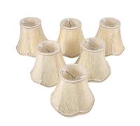 Kueohse Lot de 6 lustres, uniquement pour lampes à bougies, lampes à clipser