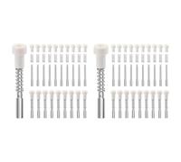 Kueohse Lot de 60 Loquets à Piston pour Moustiquaire Fenêtre, Ensemble de Goupilles Piston de Remplacement pour Moustiquaire de Fenêtre 5/32 X 1-1/2 Pouce pour Cadre Moustiquaire 3/4 Pouce