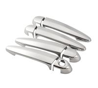 Kueohse Lot de 8 baguettes de recouvrement pour poignée de porte extérieure en fibre de carbone chromé pour F30 F35 F34 E70 E71 E84 F25 F26 F20 F31