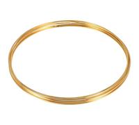 Kueohse Lot de 8 paquets de 10 anneaux en métal doré pour couronne de macramé - Pour travaux manuels