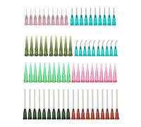 Kueohse Lot de 80 aiguilles doseuses avec pointe émoussée en 8 tailles - Aiguilles émoussées, applicateurs de précision pour colles, applications industrielles et applications de seringue