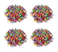 Kueohse Lot de 800 Mini Attaches Parisiennes Multicolore Papier Craft Estampillage Scrapbooking Bricolage Outil 4,5&Nbsp,mm