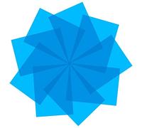 Kueohse Lot de 9 filtres de lumière en gel - Correction des couleurs - Superpositions colorées - Éclairage de film - Filtre gel pour film, vidéo, photo, scène (bleu)