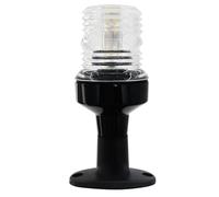 Kueohse Lumière de Navigation LED Noire en Nylon pour Mât 12-24V 128mm pour Yachts, Accessoires de Bateau de Plaisance.