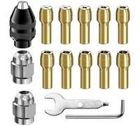Kueohse Mandrin Sans e 1/32 Po à 1/8 Po de Rechange pour Perceuse 4486 et 4485, Tige de Mandrin Sans Clé, Kit D'Adaptateur à Changement pour Outil Rotatif