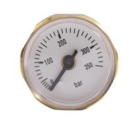 Kueohse ManomèTre de Pression d'air de PréCision à Cadran Ed 28Mm 350Bar avec Filetage 1/8 Pouce pour Adaptateur PCP