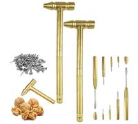 Kueohse Marteau Polyvalent Willedup 6 en 1 Micro Multifonction, Ensemble de 6 Marteaux pour Bijoutiers