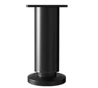 Kueohse Métalliques Réglables à Hauteur pour le Support de Meubles, Idéal pour le Cadre Du Cadre de Lit Armoire/Table de Canapé Noir 18-30 cm