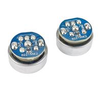 Kueohse Microphone Électret à Condensateur Unidirectionnel de 16 mm 2 Pièces avec Carte de Circuit pour Audio pour Animateur de Célébrité