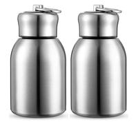 Kueohse Mini Bouteille d'eau Mince Isolée Bouteille d'eau Thermique Petite Bouteille d'eau Chaude et Froide sous Vide en Vrac 2 Pièces
