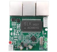 Kueohse Mini Commutateur Ethernet à 3 Ports 10/100 Mbps, Module de Commutation Réseau, Carte PCB pour Module D'Intégration Système