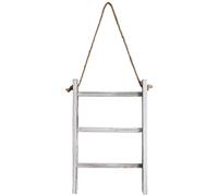 Kueohse Mini échelle de rangement murale à 3 niveaux en tissu tissé avec corde