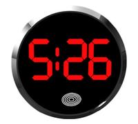 Kueohse Mini Horloge Numérique, Petite Horloge Numérique Étanche, Horaire Extérieur, Accessoires Adhésifs pour Voiture