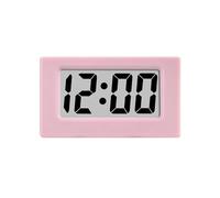 Kueohse Mini Horloge Triangle Écran LED Électronique Écran D'Alarme Numérique Horloge de Bureau pour Bureau à Domicile Table Chambre Décor Facile à Installer Rose