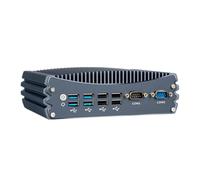 Kueohse Mini PC Industriel sans Ventilateur I5-4278U : 2 Ports LAN Gigabit, 2 Ports COM, 8 Ports USB, Compatible WiFi, 4G, SIM LTE, pour et pour Linux