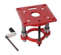 Kueohse Mini Plaque D'Insertion de Table de Routeur et Élévateur de Routeur pour Machine de Découpage Universelle de 65 Mm, Routeur D'Établi Carré pour le Travail Du Bois, Installation Facile et