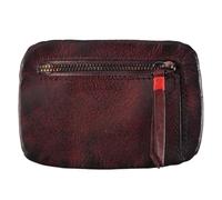 Kueohse Mini portefeuille vintage en cuir original pour homme - Fermeture éclair - sac à langer