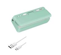Kueohse Mini Scelleuse de, Chargeur USB, Thermoscelleuse de de Chips, Referme Les en Plastique pour Collations, Thermoscellage et Coupe, Installation Facile, Vert