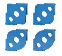 Kueohse Modèles de Routeur de Gabarit de Rayon 4 Pièces, Modèles de Routage de Rayon de Coin, Routage ABS + CNC de Haute Dureté Routeur de Coins Arrondis Durables