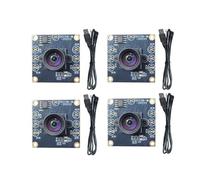 Kueohse Module de Caméra USB 4 Pièces 100 Degrés 1MP OV9732 1280x720 USB Manuel Focus avec Câble de 1M pour WinXP/7/8