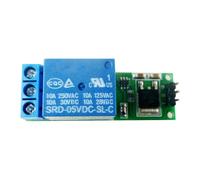 Kueohse Module Relais à Bascule Bistable Autobloquant Mini 6-24 V, 1 Canal, Déclencheur à Faible Impulsion