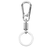 Kueohse Mousqueton robuste - Porte-clés - Pendentif de clé - Pendentif de clé - Pendentif business - Taille - Argent