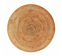 Kueohse Napperons TisséS en Rotin, Tapis de Table Ronde, Tapis de Table AntidéRapant RéSistant À la Chaleur, Napperon en Osier, sous-Plats pour Plats Chauds