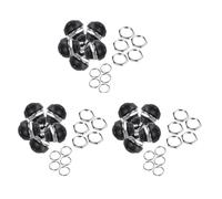 Kueohse Noir 15X Pcs 12Mm Étanche Momentané ON/OFF Bouton-Poussoir Rond SPST Interrupteur
