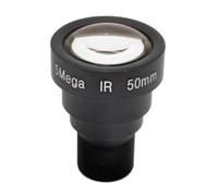 Kueohse Objectif de Caméra CCTV HD 5MP à Longue Focale 50 mm 5 Mégapixels pour Caméra de Sécurité IP Analogique AHD