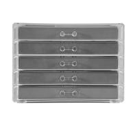 Kueohse Organisateur de avec 5 Tiroirs BoîTe à en Acrylique Transparent Cadeau Empilable Velours Boucle d'oreille PréSentoir