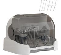 Kueohse Organisateur de Biberons, Boîte de Rangement Couverte - Conteneur Antipoussière pour Lait Maternel & Babioles de Cuisine Salle de Bain