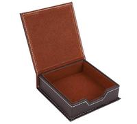 Kueohse Organisateur Multifonctionnel de Bureau en Cuir PU avec Boîte de Notes, Cartes et Notes pour les Fournitures Scolaires et de Bureau B