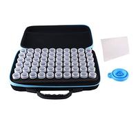 Kueohse Organisateur Stockage Graines à 60 Emplacements, BoîTe de Rangement Robuste pour Organisateur Graines avec Sac à Fermeture éClair et éTiquettes Autocollantes (Graines Non Incluses)