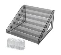 Kueohse Organiseur de Peinture Acrylique (7 Niveaux), Support pour Pinceaux (26 Emplacements), Organisateur de Bouteilles de Peinture, pour Encres à L'Alcool et Colorants Alimentaires