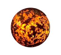 Kueohse Ornement de Décoration Intérieure Boule de Cristal de Sodalite Réactive Aux UV Pierre de Flamme Sphère Polie Faite à la Main