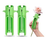 Kueohse Outil de Décapage D'Épines de Rose en 3 Pièces pour Enlever les Épines des Roses Outil de Décapage des Feuilles Outil de Nettoyage des Fleurs Coupeur pour Enlever les Feuilles