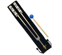 Kueohse Outil de diapason en aluminium 32 Hz avec marteau, son de guérison, vibration, diagnostic, thérapie, soins de santé, , facile à utiliser